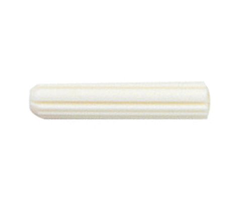 25mm x 5mm White Wall Plug /100pk