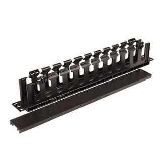 1RU 90cmD Plastic & Lid Cable Minder