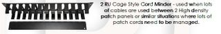 2RU Metal & Lid Cable Minder