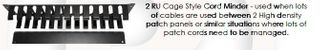 2RU Metal & Lid Cable Minder