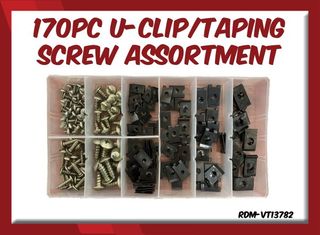 170pc U-Clip/Taping Screw Assortment