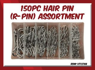 150PC Hair Pin (R-Pin) Assortment