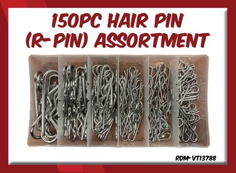 150PC Hair Pin (R-Pin) Assortment
