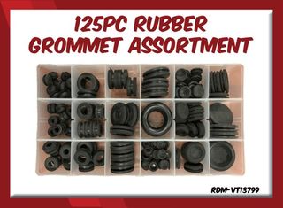 125PC Rubber Grommet Assortment