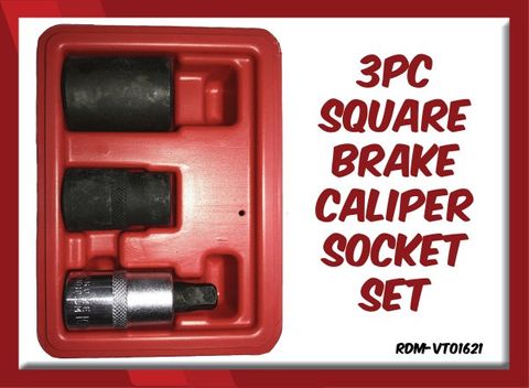 Brake Calliper 1/2"Square Socket 3pc Set