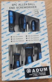 Screwdriver 6pc Set (Allen Ball End)