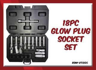Glow Plug Socket 18Pc Set