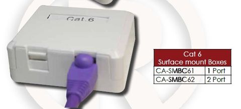 CAT6 Dual Surface Mount Box
