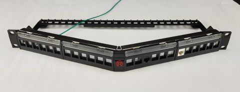 Angle Unloaded 24 Port Patch Panel