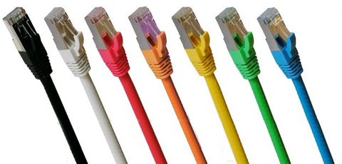 Orange 2.0M Cat6A SFTP Patch Lead