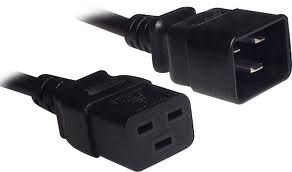 Black 5.0m C19 to C20 Power lead