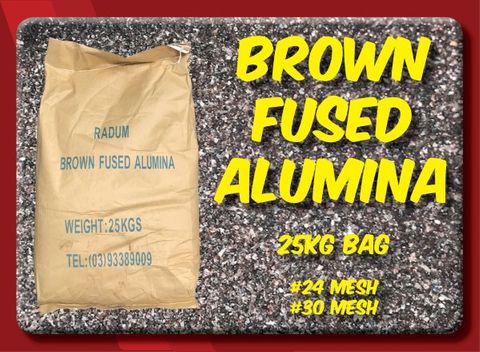 25kg Brown Fused Alumina #24 Mesh