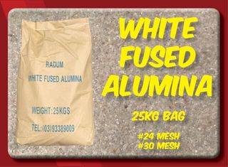 25kg White Fused Alumina #24 Mesh
