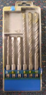 6 Pc SDS S4 Drill Bit Set