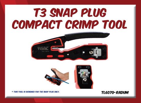 T3 Snap Plug Crimp Tool RJ45