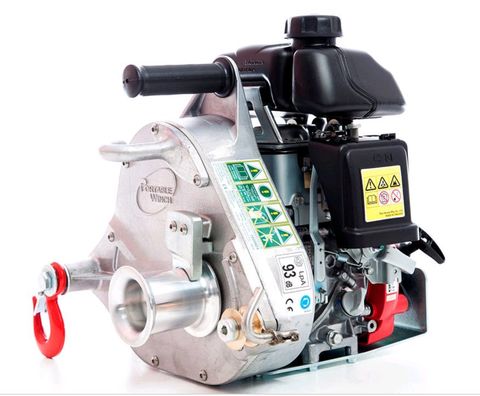 Portable Petrol Powered Capstan Winch 1T