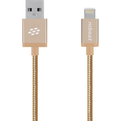 1M GOLD MFI USB to Lightning Data/Syn