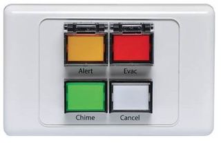 ALRT/EVAC/CHIME/CANCEL buttons