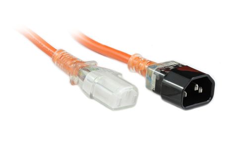 0.5m Orange IEC Male - IEC Female