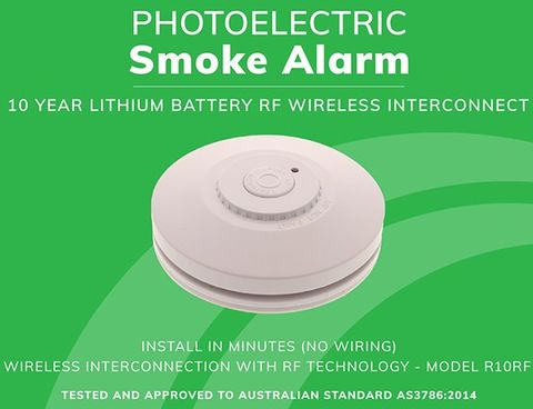 WH Smoke Alarm Wireless 10y Battery