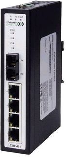 Ind POE Switch 4 x 10/100TX PoE + 1xMMSC