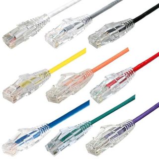 Blue 2.0m Cat6A Slimline UTP Patch