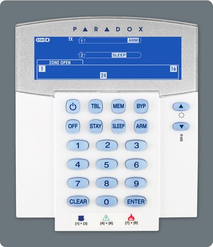 32 Zone Wireless Fixed LCD Keypad