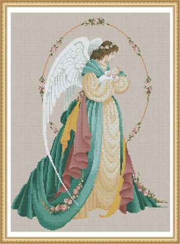 Complete Cross Stitch Kit - Angel & Baby