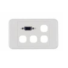 4 Gang + HD15 Wall Plate