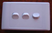 3 Gang 2 Way Switch Plate