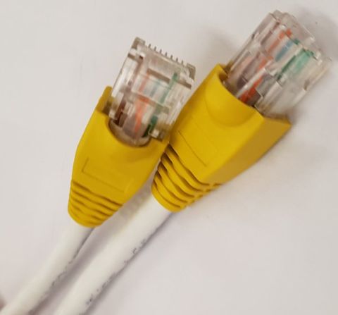 White 0.5Mtr Cat6 LSZH UTP Patch Lead