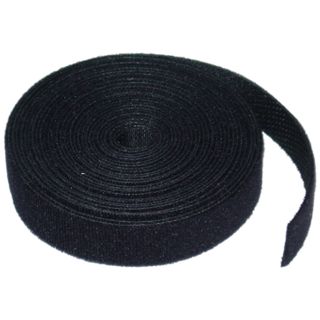 12mm x 50m Hook and Loop Roll black