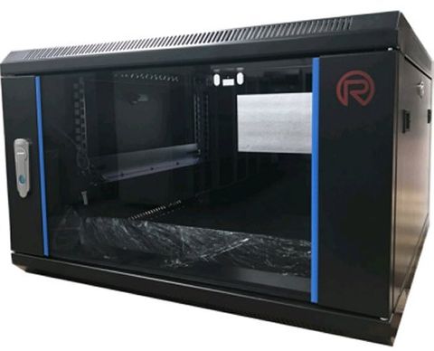 Black 6RU(370mm) WM 600 x 600 Cabinet