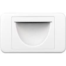 White Bull- Nose Wall Plate Internal