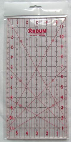 Quilting Ruler - 6"x 12"