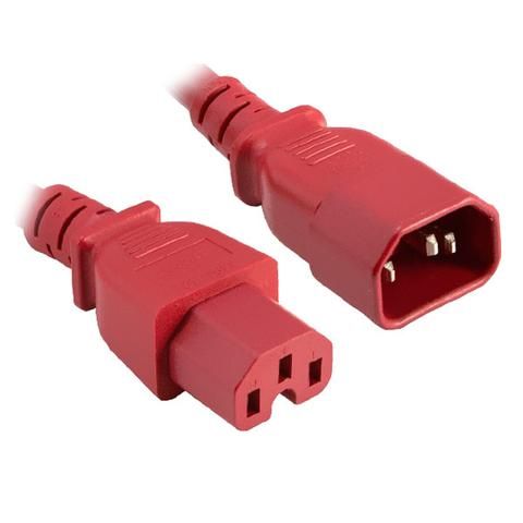 RED 1.5Mtr C15 To C14 10Amp Power Lead