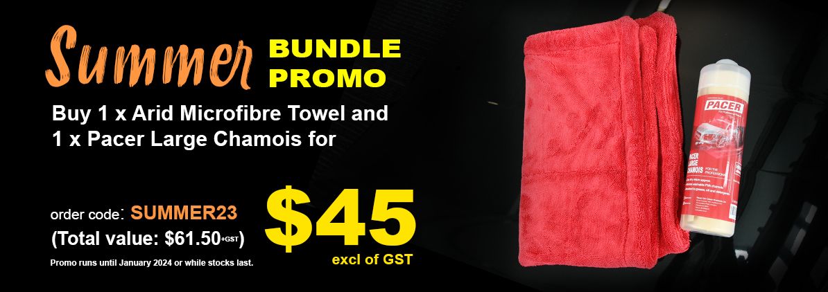 Buy the Arid Drying Towel and Pacer Chamois for only $45+GST