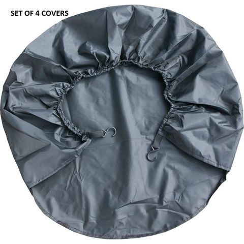 SET OF 4 POLYESTER WHEEL COVERS