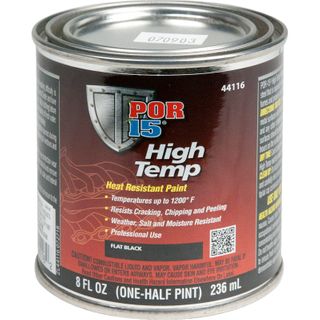 POR-15 HIGH TEMP FLAT BLACK - 8OZ (236ML)