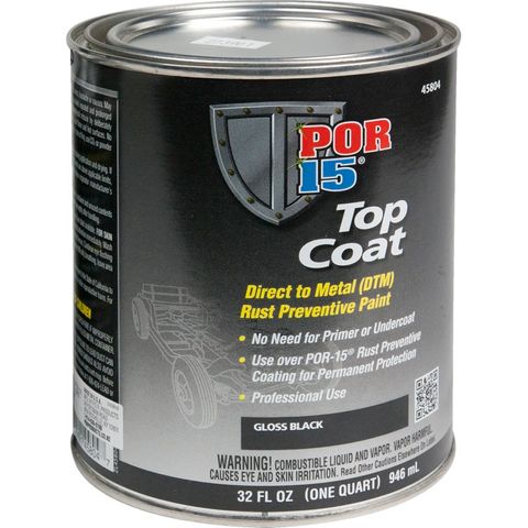  POR-15 Top Coat Paint, Direct to Metal Paint, Long