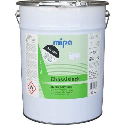 MIPA 2K ACRYL HS CHASSIS PAINT BLACK RAL 9005