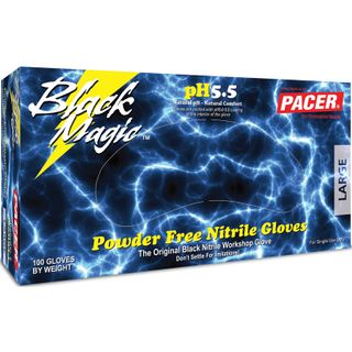 BLACK MAGIC NITRILE GLOVES - LARGE