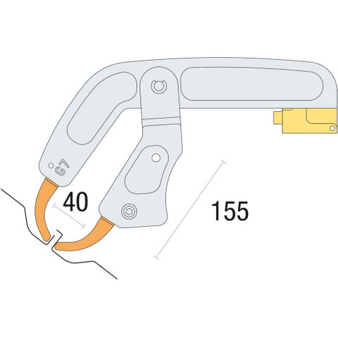 GYS G CLAMP G7 FOR DRIP RAILS