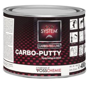 CS CARBO TRANSPARENT POLYESTER CARBON PUTTY 0.5KG