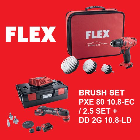 FLEX PXE80 AND DD 2G 10.8 BRUSH SET