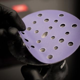 CS F23 80G PURPLE VELCRO DISC 15H 150MM