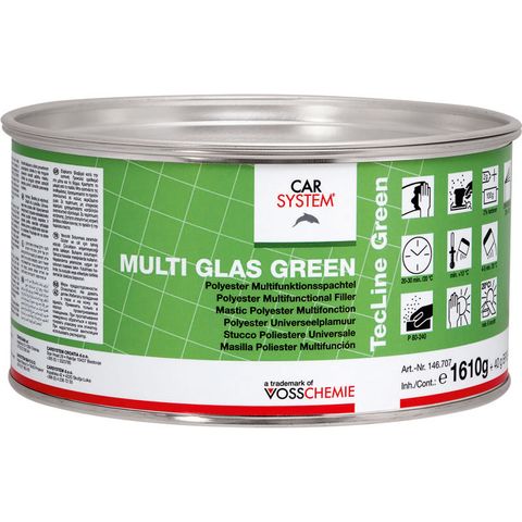 FIBREGLASS PUTTY GREEN 2KG