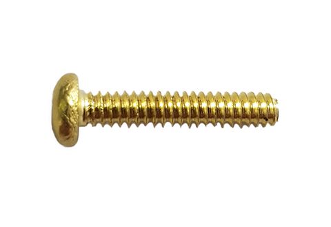 Brass head screw for boomless nozzles