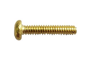 Brass head screw for boomless nozzles