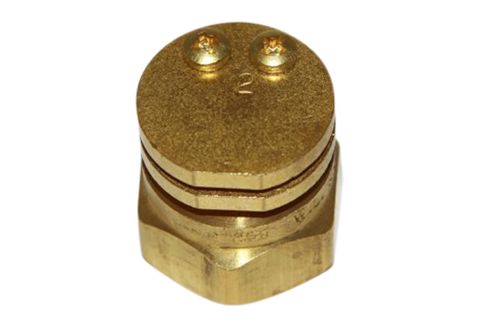 #2 boomless nozzle 1/4 inch brass